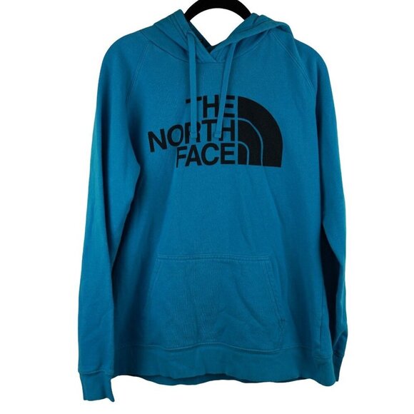 The‎ North Face Womens Half Dome Blue Hoodie Pullover Size L - Picture 2 of 6